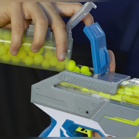 Nerf Hyper Rush-40 Gun, Eyewear & 2  50 Round Reload Canister's! RTG ALL NEW - Picture 10 of 14